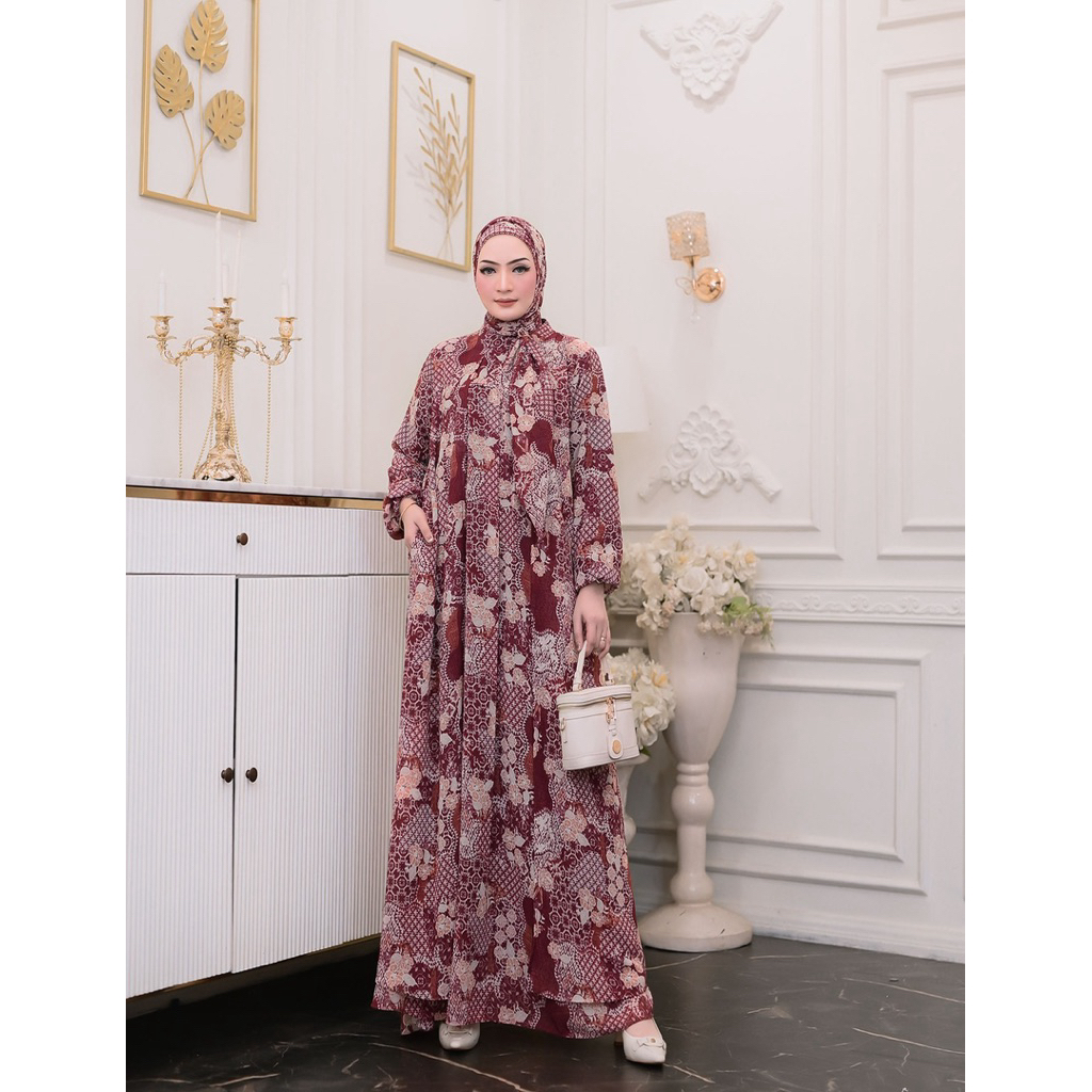 almira dress, set hijab, gamis pesta, gamis kondangan, gamis butik, gamis etnik