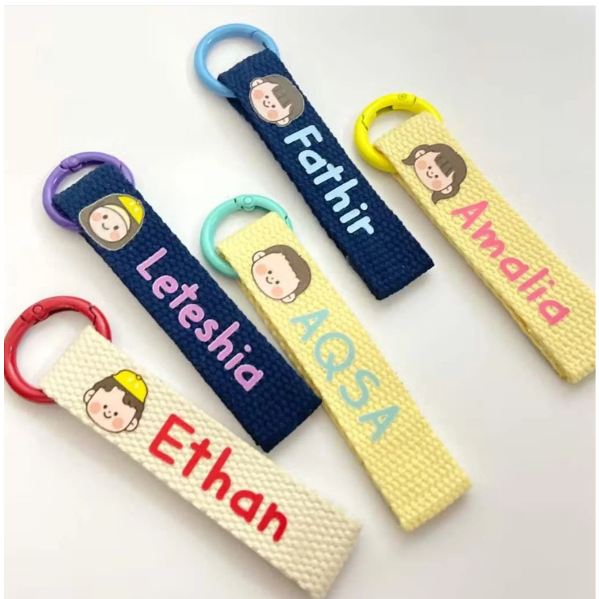 Gantungan Kunci Nama Anak / Bagcharm / Gantungan Kunci / Gantungan Nama Custom / Gantungan Tas