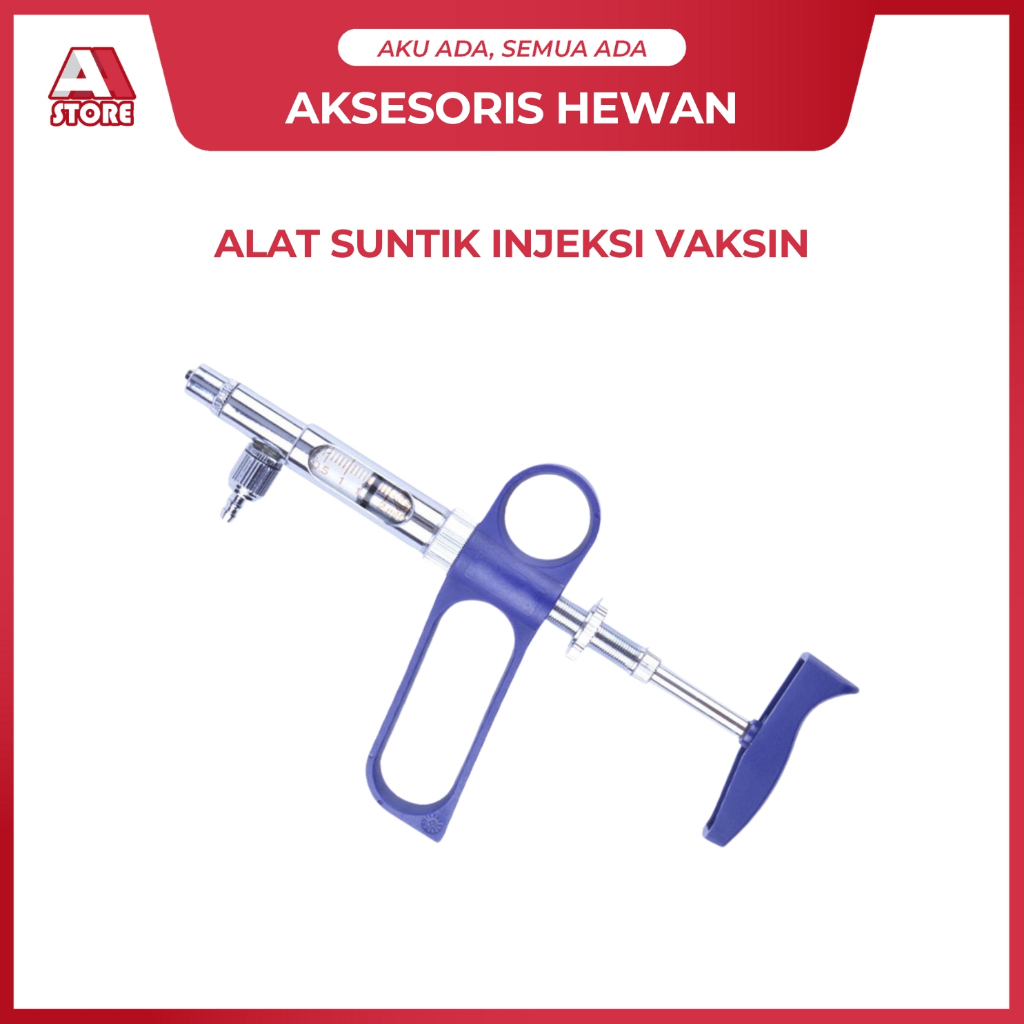 Jarum Suntikan Hewan Otomatis Vaksin Ayam Bebek Sapi Babi Puyuh Ternak