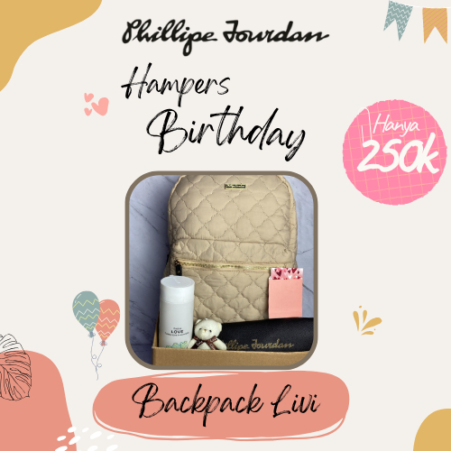 

Phillipe Jourdan Kado Ulang Tahun Wanita Backpack Livi (Cream)