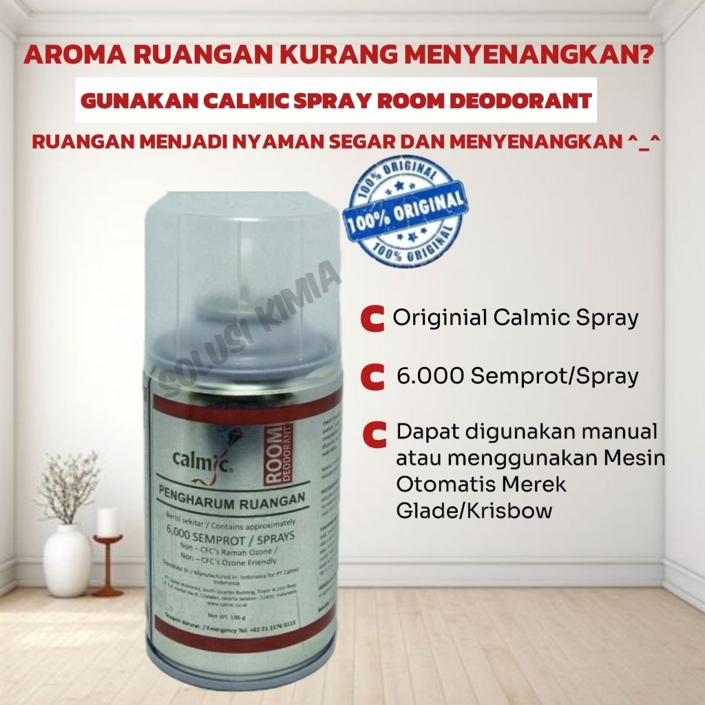 Pengharum Ruangan Calmc Spray Untuk Hotel Kantor - Pengharum Pewangi Ruangan