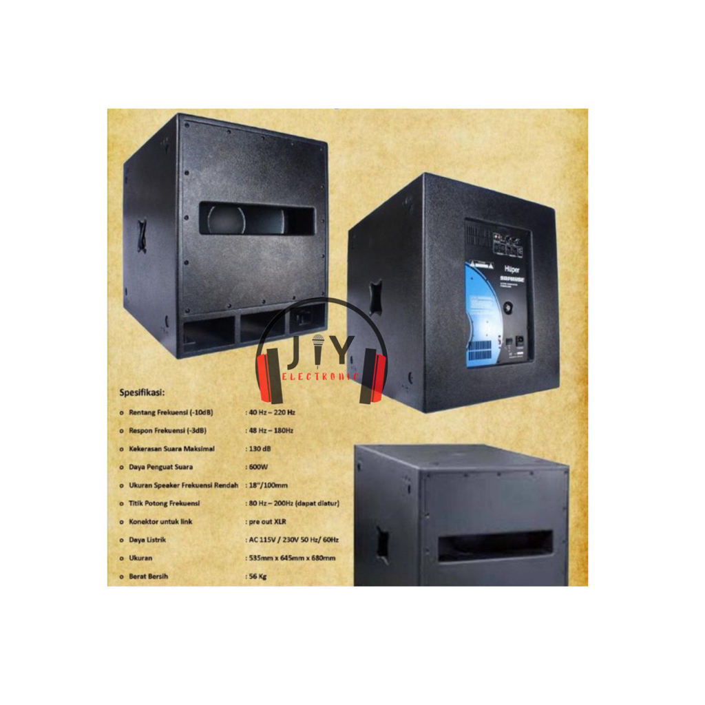 Speaker Aktif Subwoofer Subwoofer Aktif Huper SRP 118 SE SRP-118 SE SRP118SE (1 pcs)