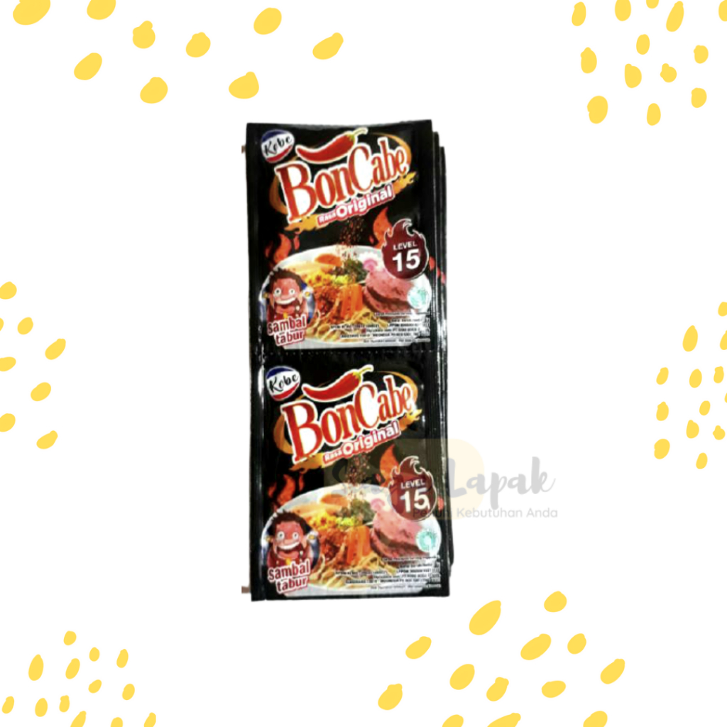 

BonCabe Lv 15 Cabai Tabur 1 RENTENG ISI 12PCS Bubuk Cabe Kobe Original