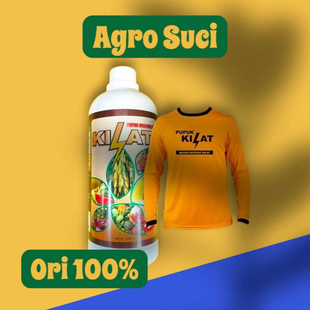 Pupuk Organik Cair KILAT 1 L BONUS KAOS Random