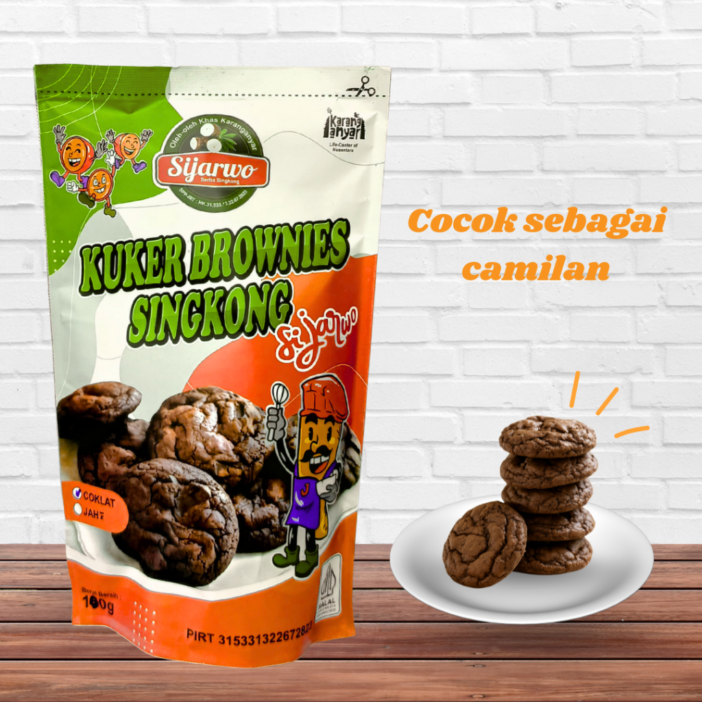 

Kuker Brownies Singkong Premium Manis, Enak, dan Bergizi Cemilan Original Lezat Sehat