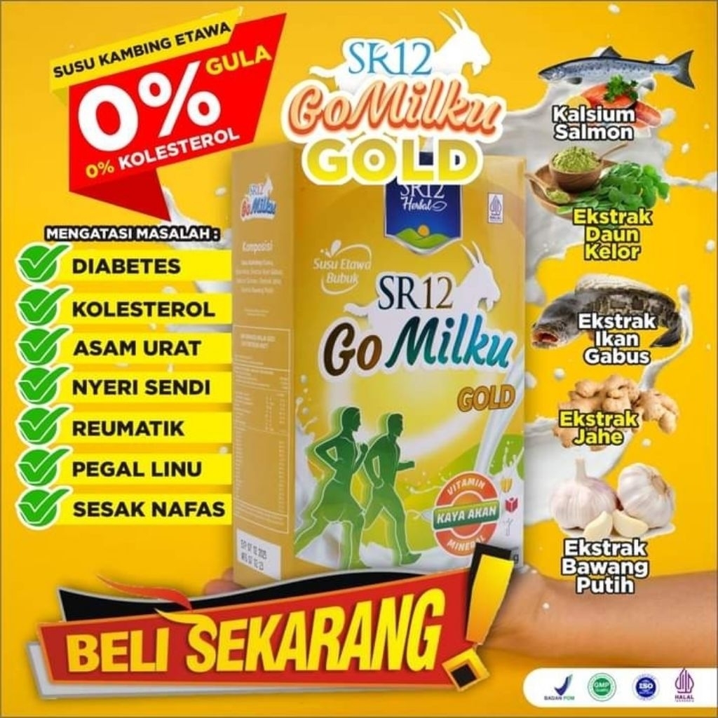 

Gomilku Gold SR12 Susu Kambing Etawa Original Untuk Lansia