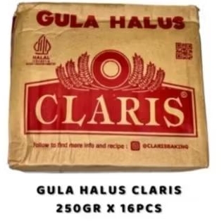 

GULA HALUS CLARIS 250 GR (1 DUS ISI 15 PACK)