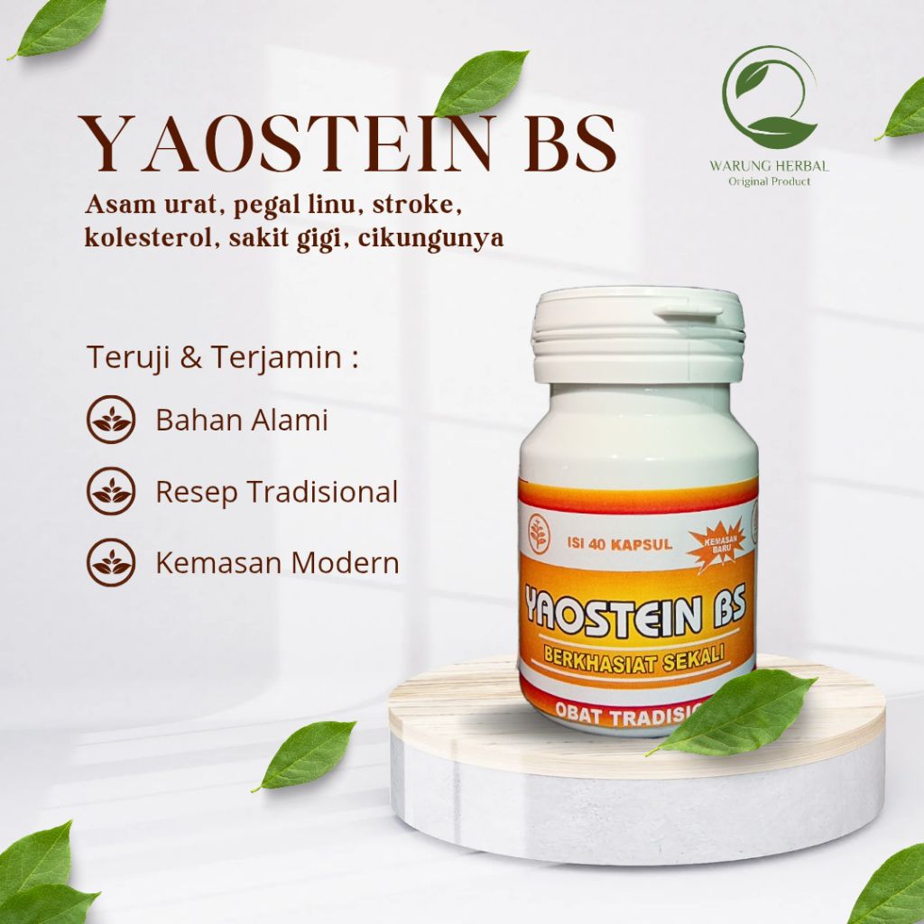 YAOSTEIN HERBAL BOTOL ISI 40 KAPSUL