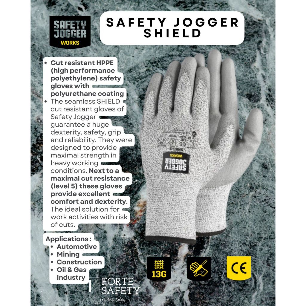 Safety Jogger SHIELD anti cut safety gloves