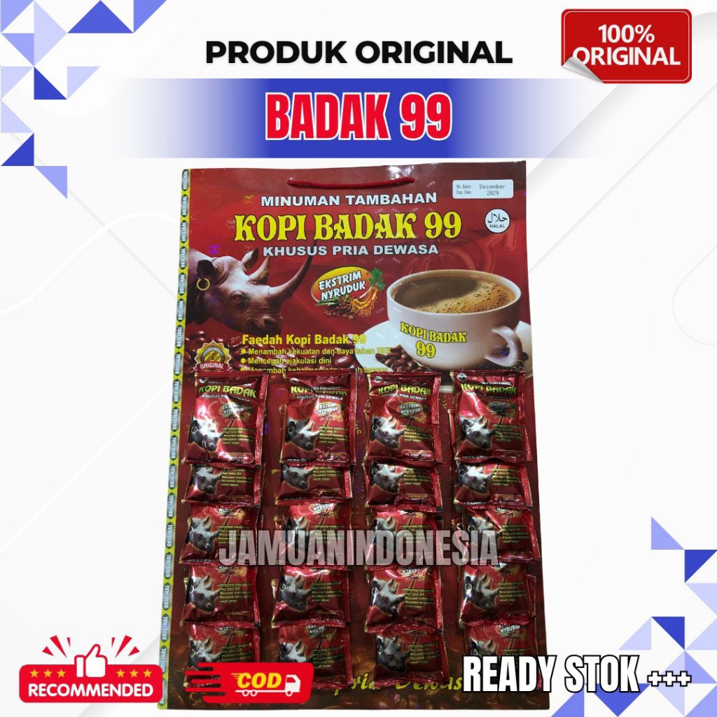 

Coffe Cap Badak 99 (Papan) Original isi 20 Sachet