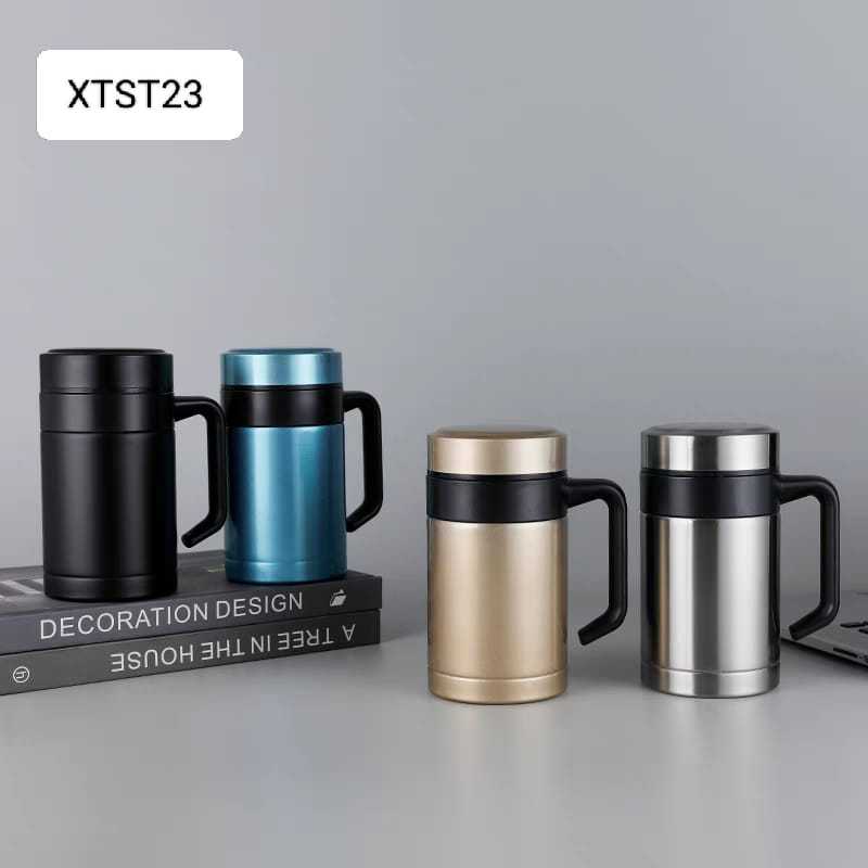 Termos Mug 400ML Gelas Cangkir Tumbler Stainless Steel Premium Tahan Panas & Dingin Untuk Teh & Kopi