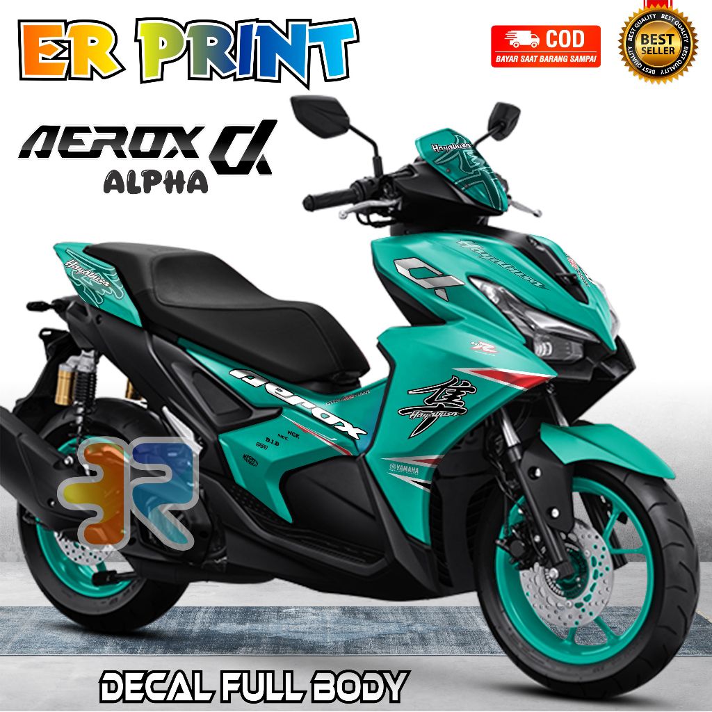 Decal Aerox Alpha Stiker Full Body Variasi Motif Desain Polos