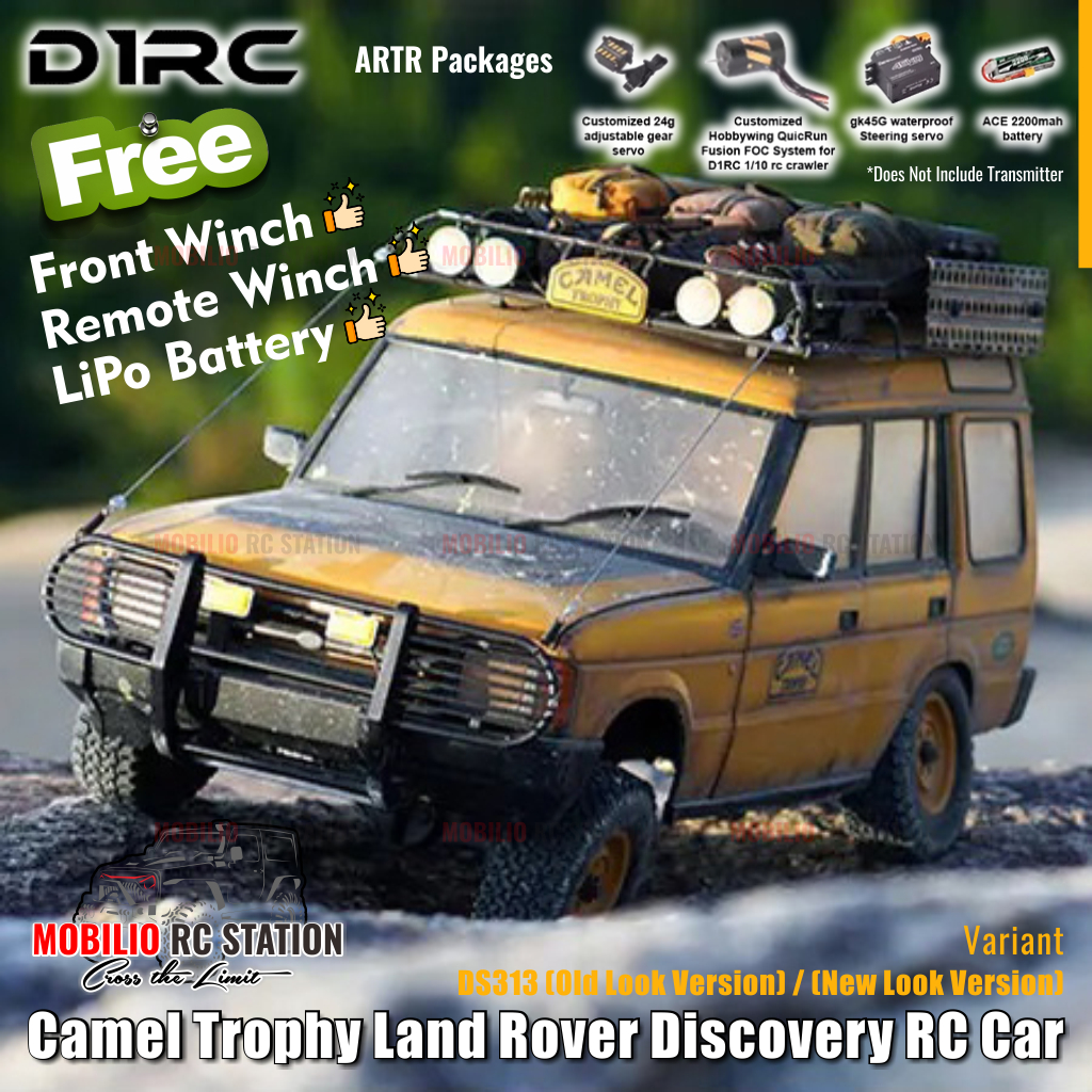 D1RC Camel Trophy Land Rover Discovery DS313 1/10 Scale 313mm Wheelbase RC Car Adventure