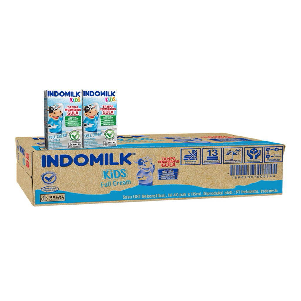 

Indomilk kids susu uht rendah gula 115 ML isi 40 per karton