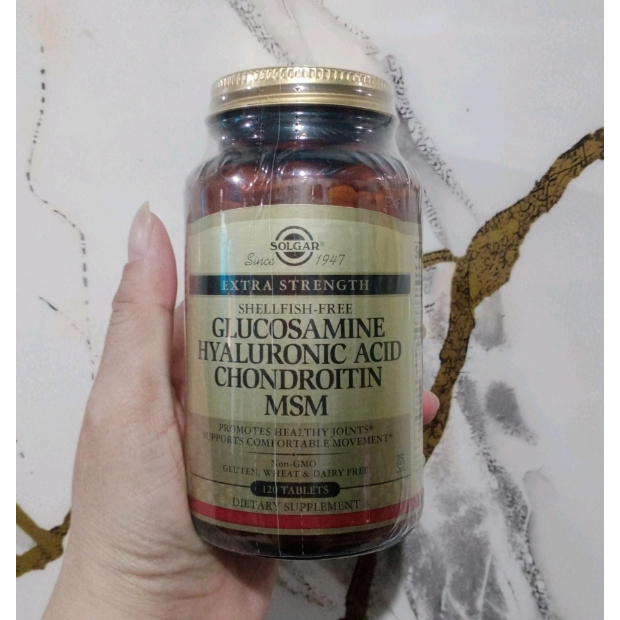 solgar glucosamine hyaluronic acid chondroitin MSM 120.tablet