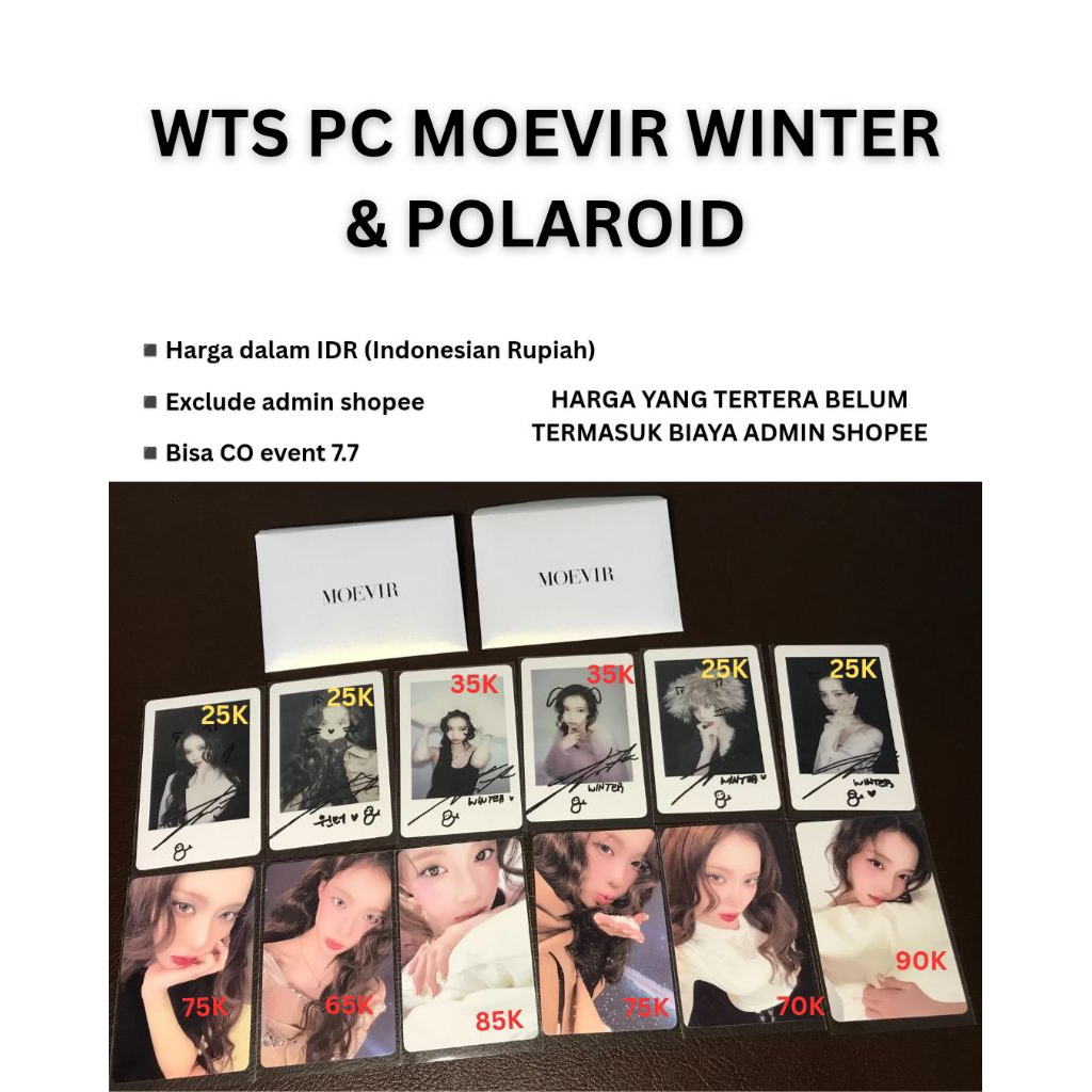 [NEW ARRIVAL] READY STOCK Official PC aespa WINTER MOEVIR Magazine & Polaroid