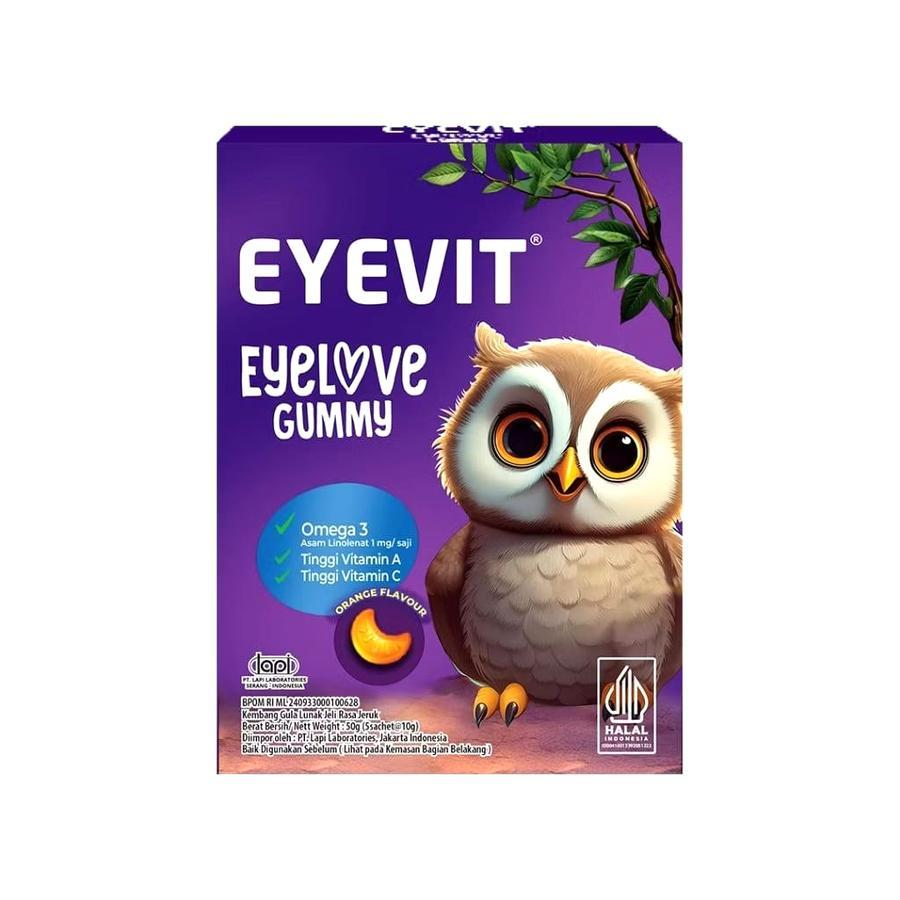

Eyevit Gummy Box Sacchet Kesehatan Mata anak - 1box 5sacchet
