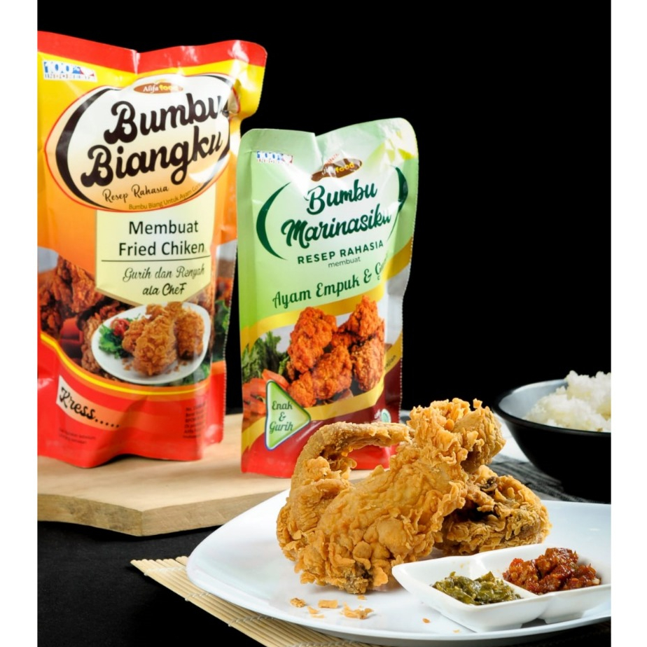 

ALIFA FOOD - Paket Reguler Bumbu Biangku 750gr & Marinasiku 250gr, Satu Paket Hemat Bumbu Biang & Bumbu Marinasi 250gr, Biang dan Marinasi Kualitas Premium