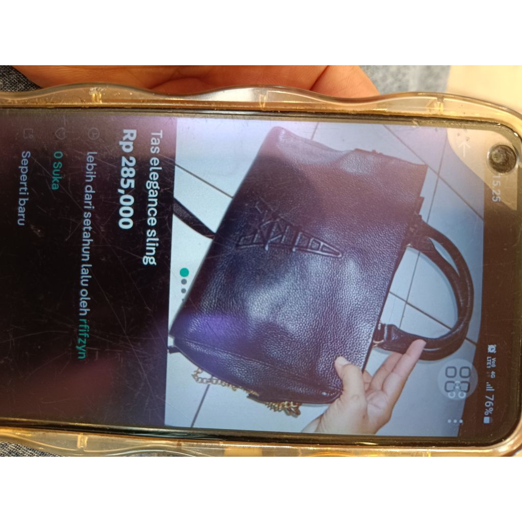 tas hitam brand elegance