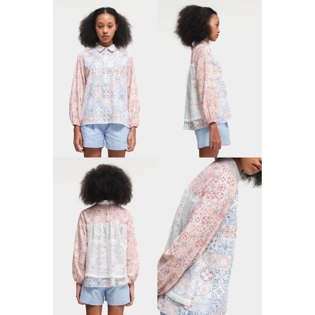 SALE Cottonink X Artkea Grey Divia Shirt Size XXL New