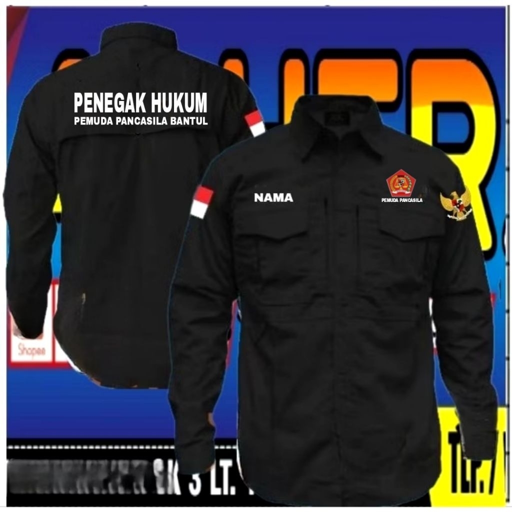 kemeja tactical pemuda pancasila baju tactical pemuda Pancasila seragam tactical pemuda Pancasila ke