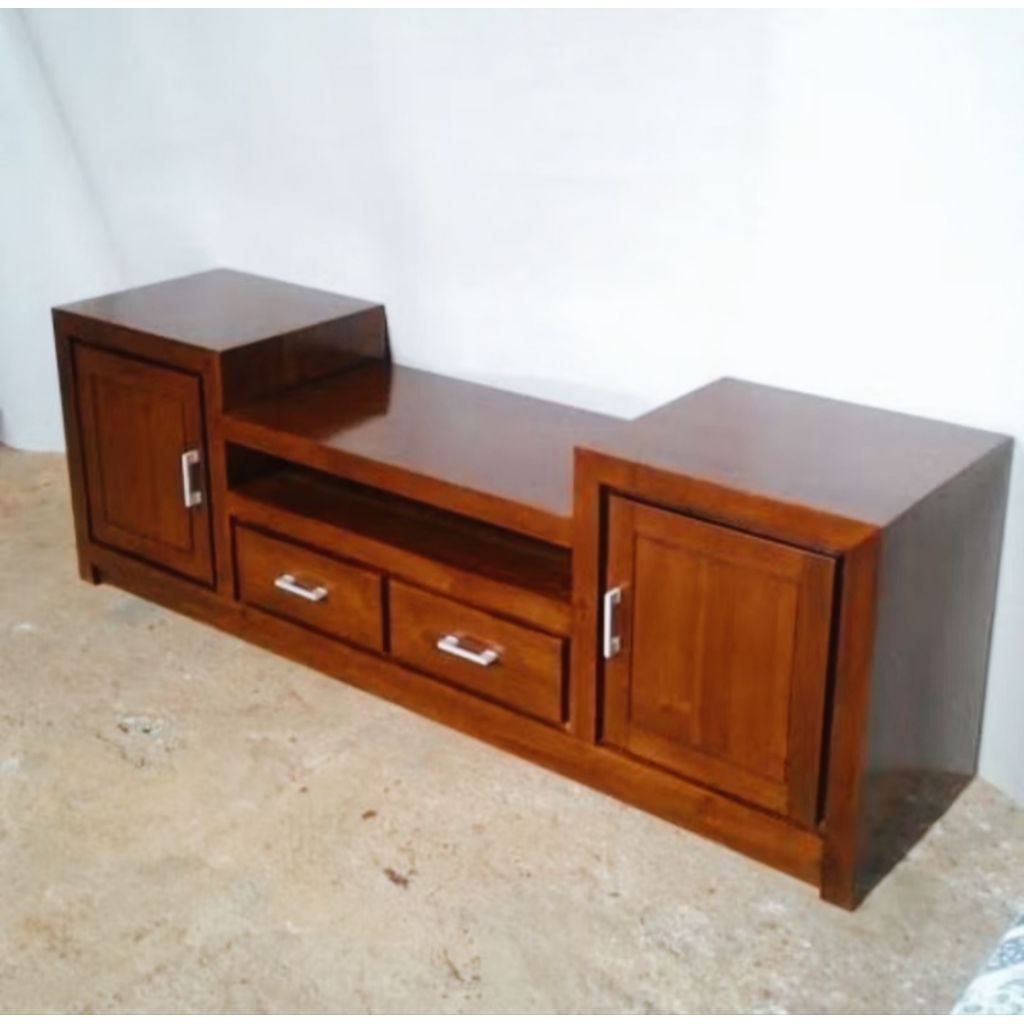 bufet tv/bufet pendek tv jati minimalis