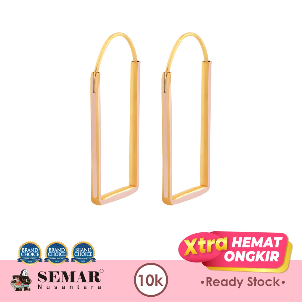 Anting Emas Jipsi Square Gold 10K Semar Nusantara