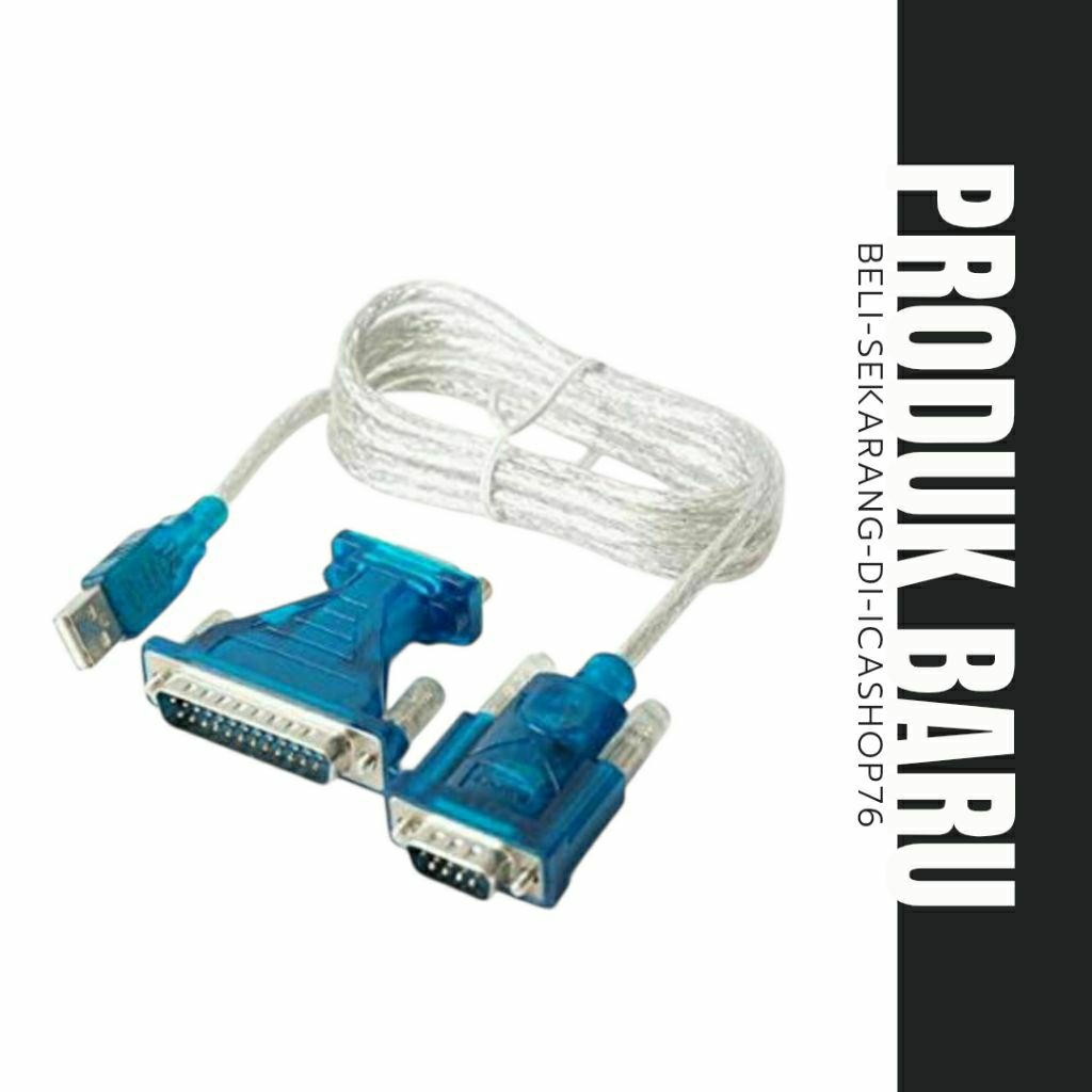 USB TO SERIAL DB9 RS232 WITH CONVERTER DB9 TO DB25