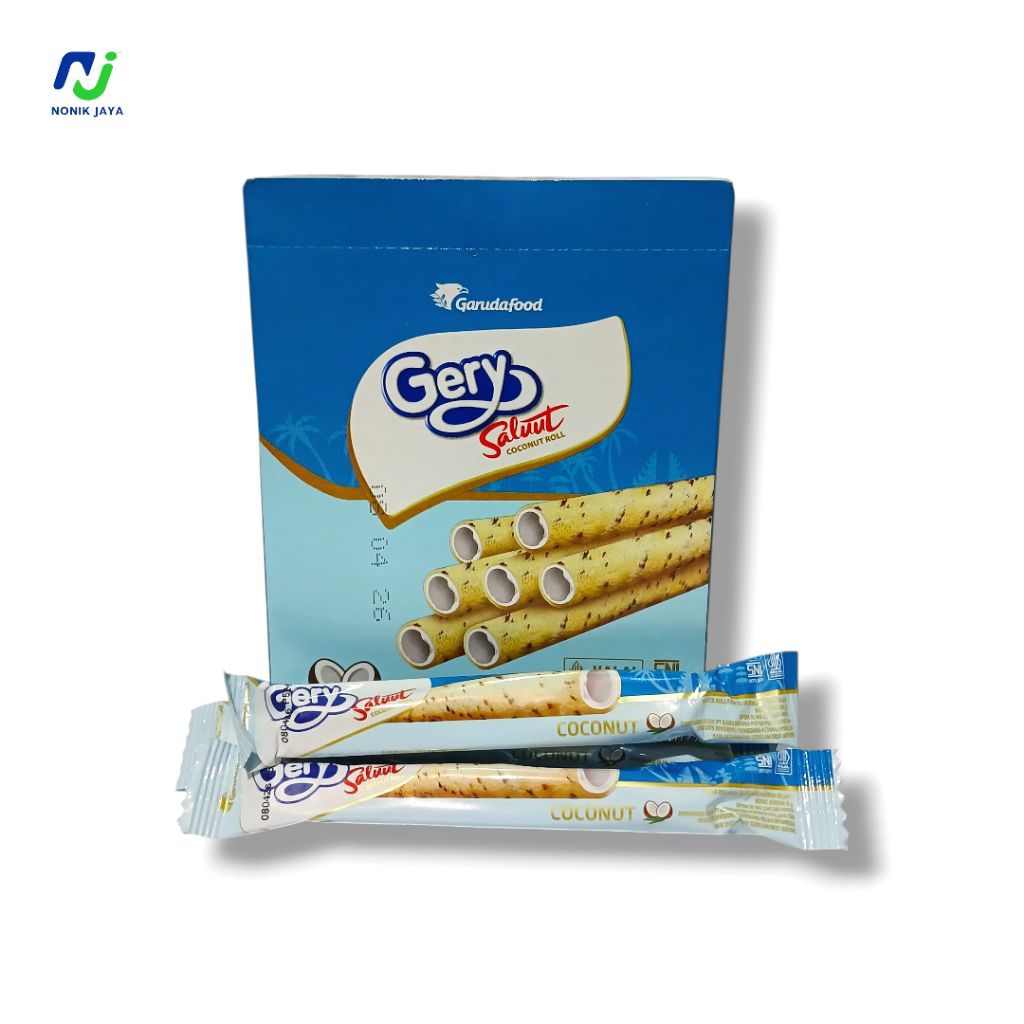 

( READY STOK ) Gery Salut Coconut Roll Box Isi 24 Pcs@6g