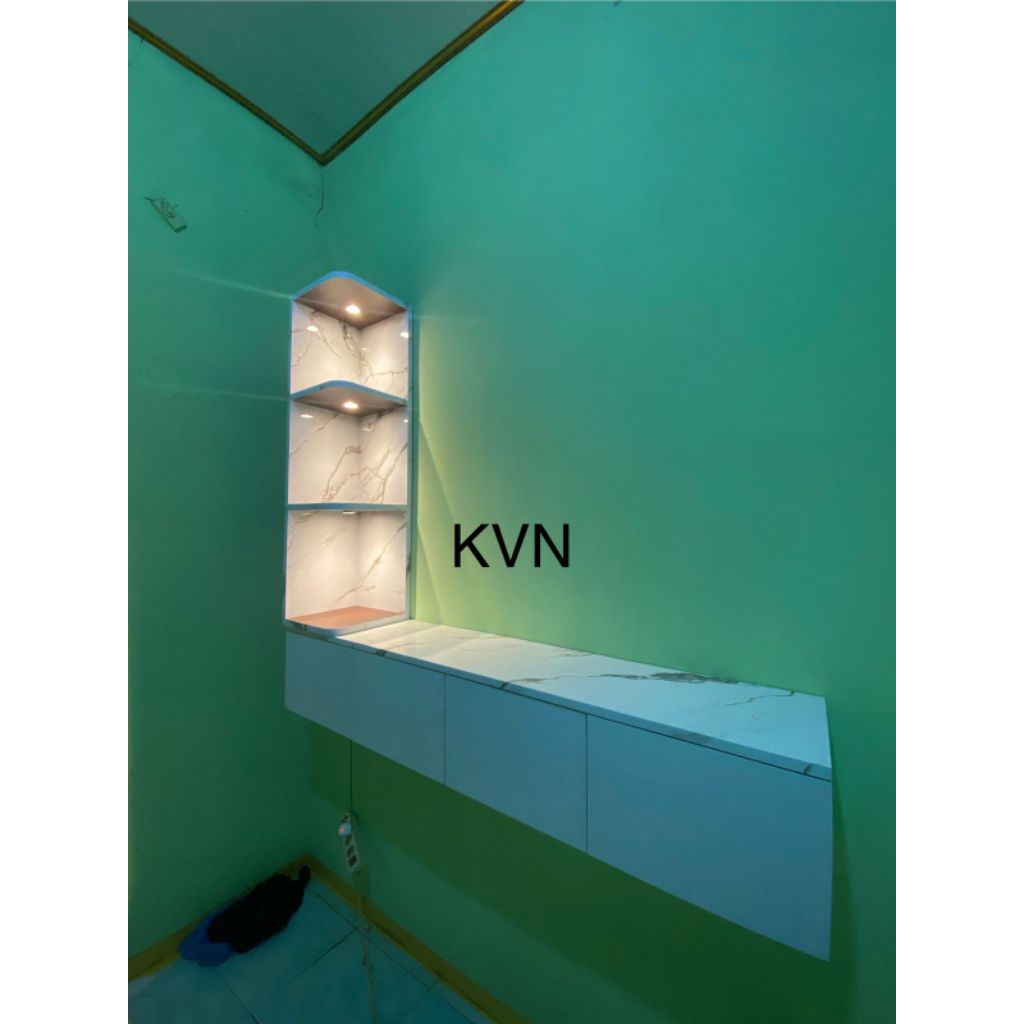 Rak dinding ambalan sudut rumah ambalan meja tv