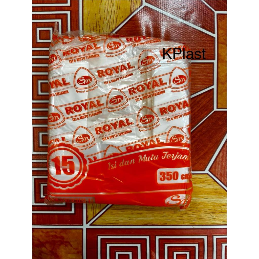 Kantong Plastik Bening ROYAL ukuran 15 isi 350 gram