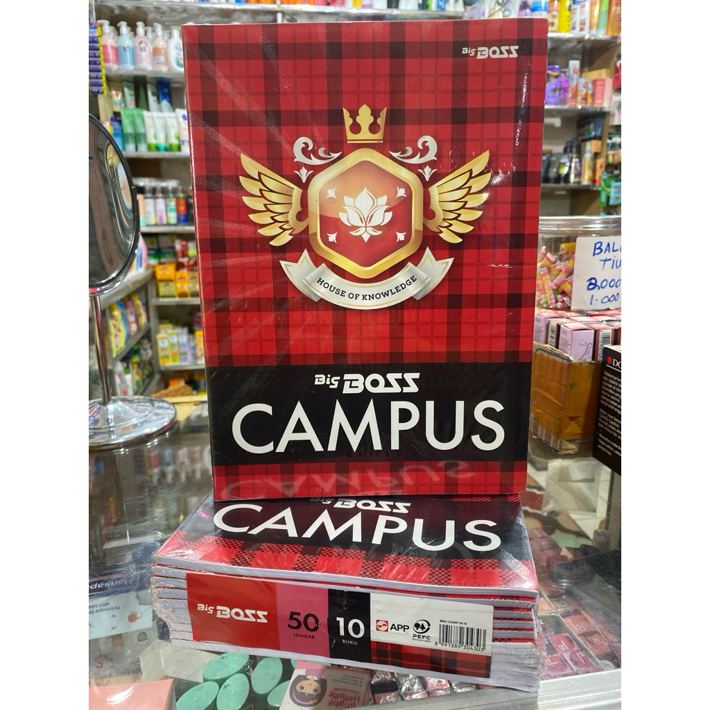 Big Boss Campus Buku Tulis Sekolah 1 Pack 10 Buku
