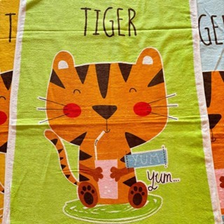 [MUNDAE] Handuk Merah Putih Kids Anak 60 x 120 MOTIF WARNA - TIGER