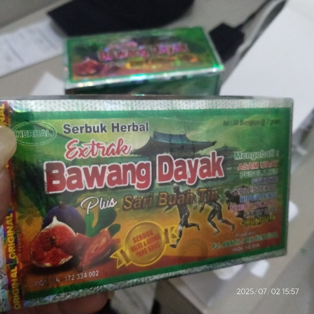 

bawang Dayak jamu seduh,isi 30sachet