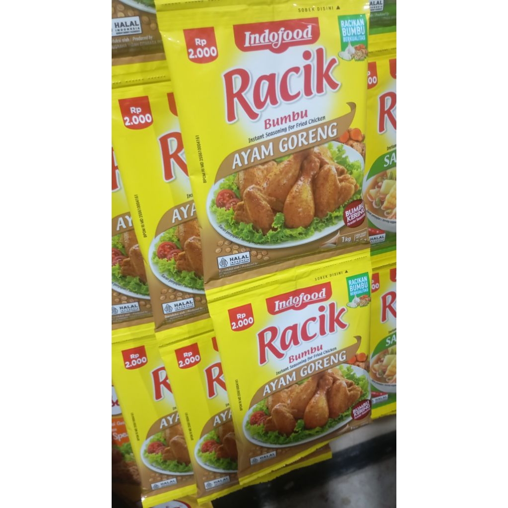 

Racik ayam goreng 1 Renteng isi10 sachet