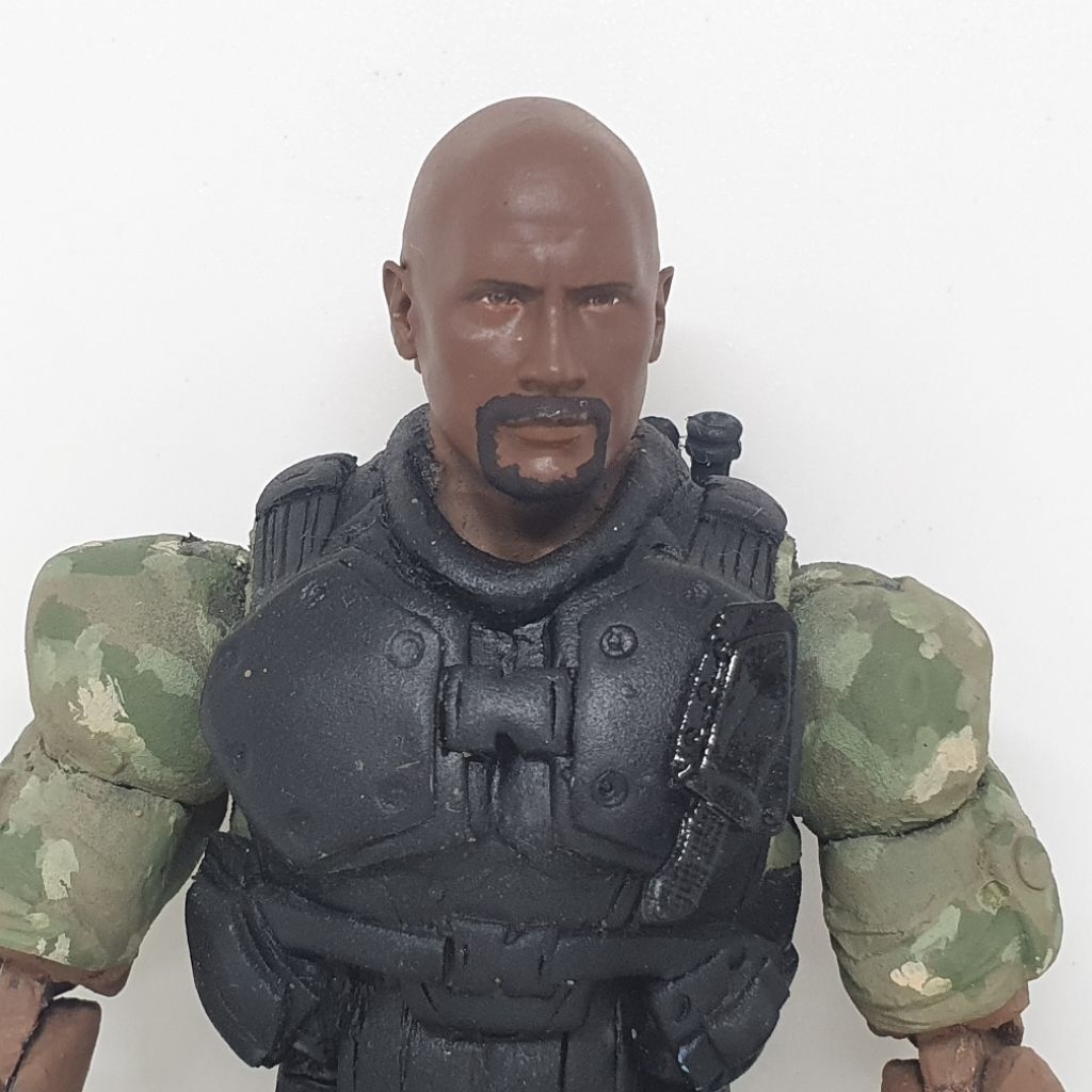 GI Joe Classified Series Roadblock The Rock Dwayne Johnson Action Figure Custom not Marvel Legends