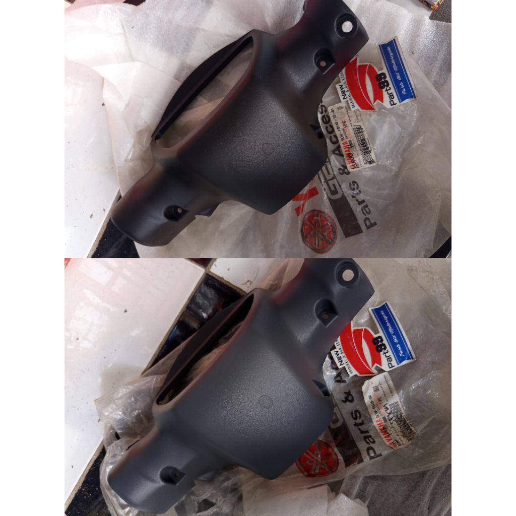 batok cover head lamp belakang  5LW nouvo lele hitam abu original