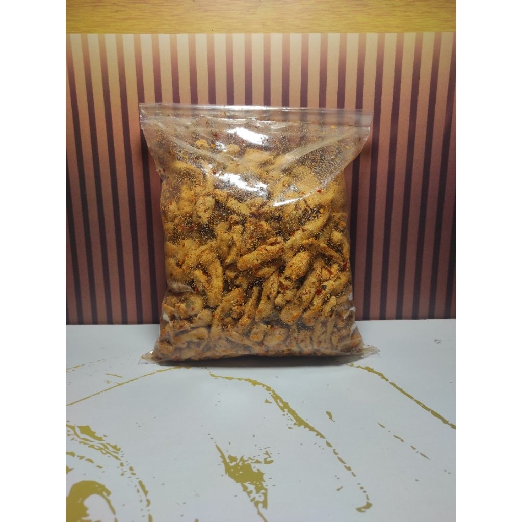 

Basreng pedas gurih daun jeruk 500gram