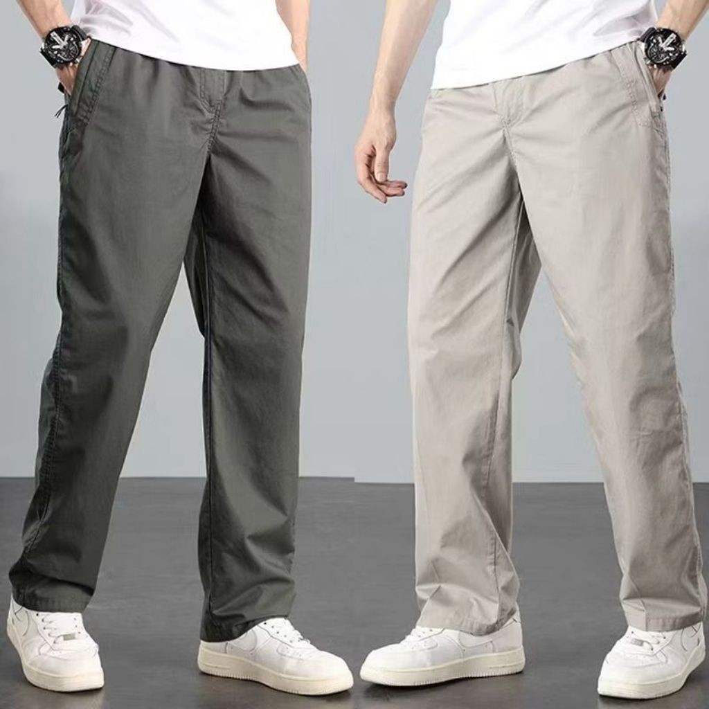 Celana Chino Panjang Reguler Standar Straight Fit Panjang Pria Celana Chinos Cinos Panjang Loose Bag