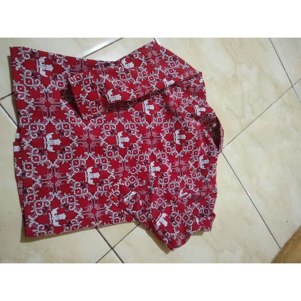 Baju Batik Anak SD lengan panjang / Baju batik anak cewe cowo