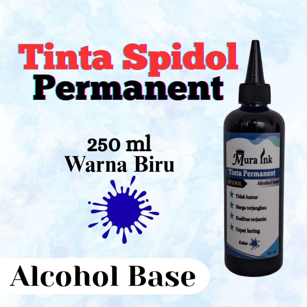 

Tinta spidol permanent biru 250 ml alkohol mura ink