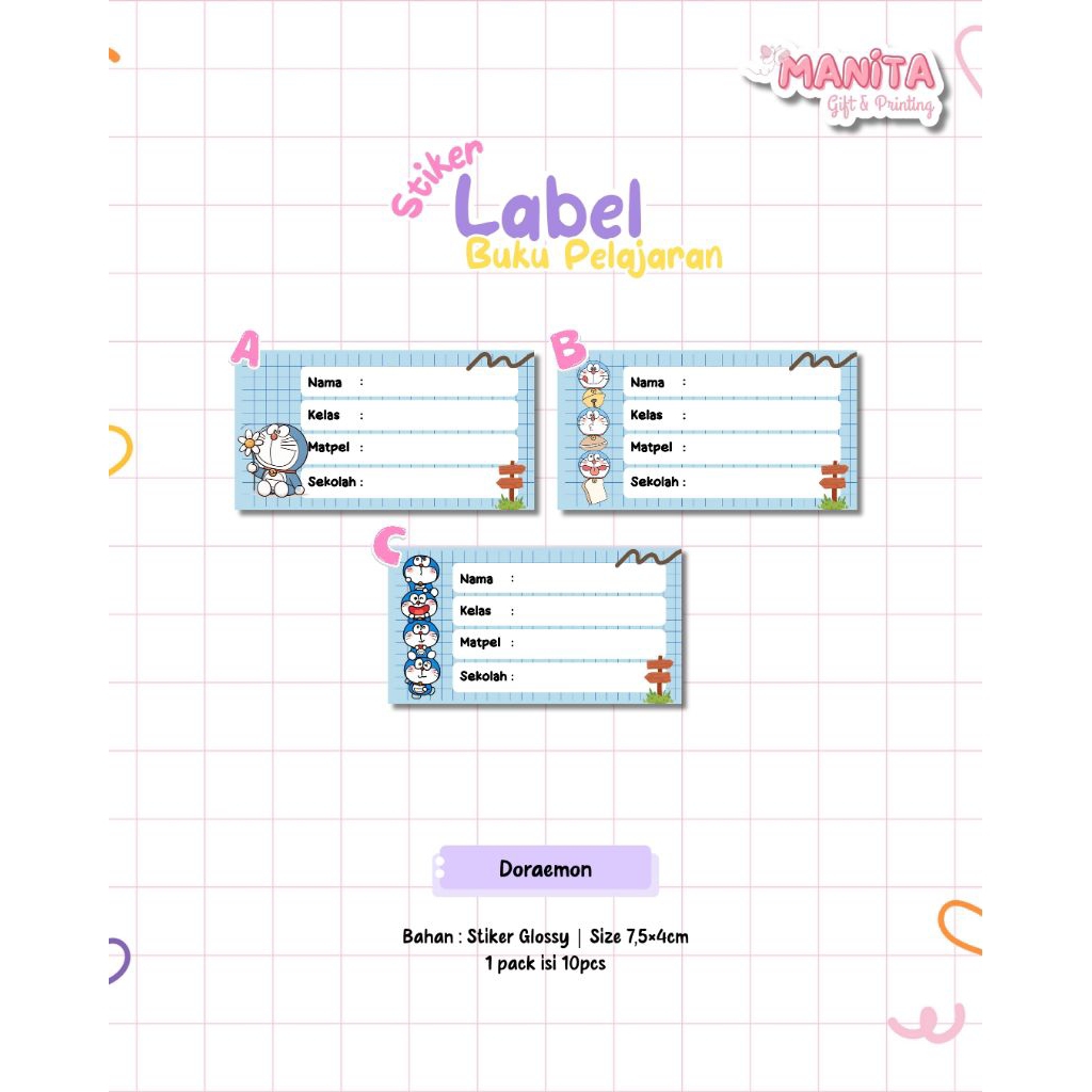 

Stiker Label Nama Buku || Stiker Nama || Stiker Buku Pelajaran