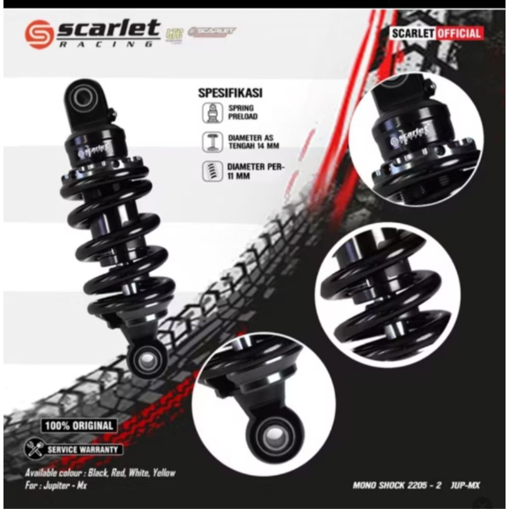 SCARLET MONOSHOCK JUPITER MX / MX NEW