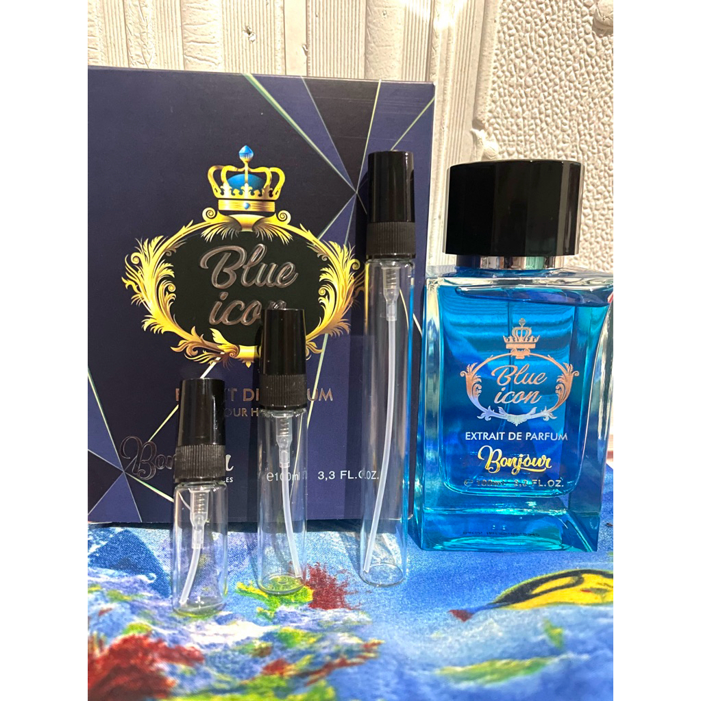 Bonjour Blue Icon Extrait Parfum Decant 3ml - 10ml Murah 100% Original
