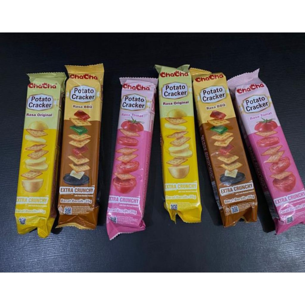 

Chacha potato crackers / snack kentang mini 35gr