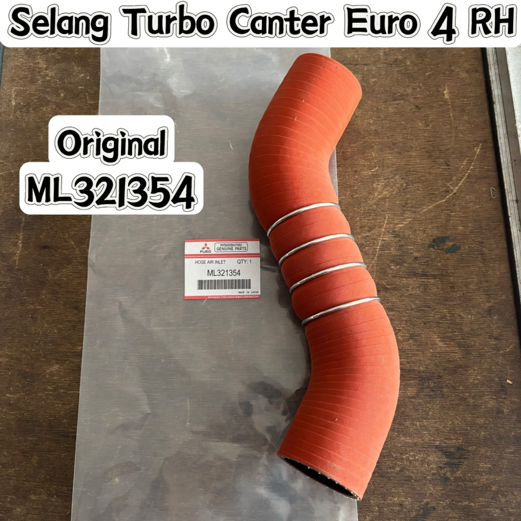 Selang Turbo Canter Euro 4 Kanan Original bawaan Mobil ML321354 SELANG HOSE TURBO CANTER EURO 4 BAGI
