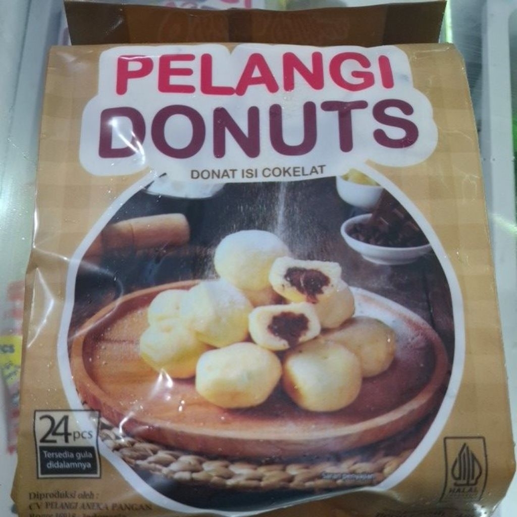 

PELANGI DONUTS COKLAT 480G (ISI 24 PCS)