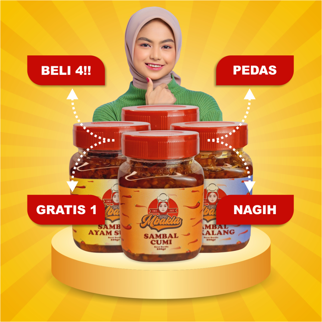 

Dapur Mbakla | Sambel Cumi Ayam Suwir Cakalang Cumi Ijo Pedas Gurih Nagih