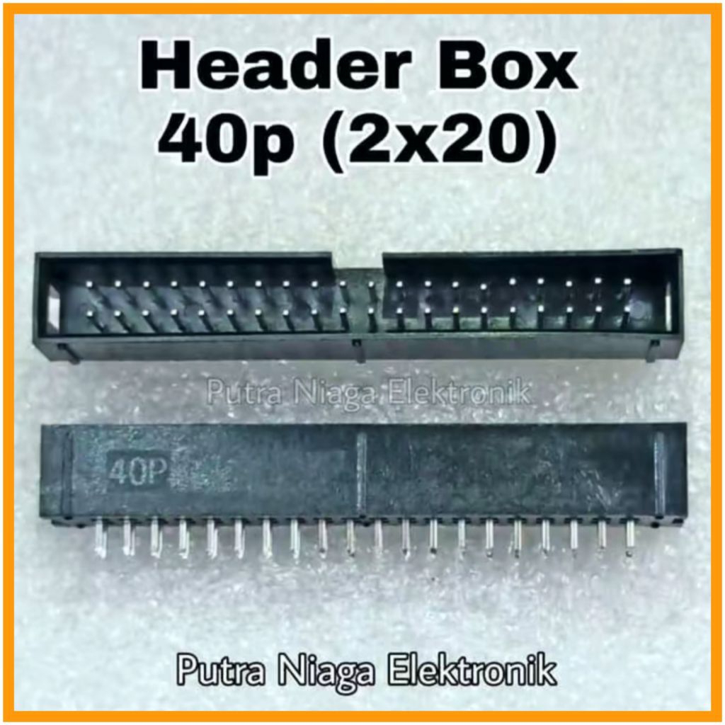 Header Box DC3-40p IDC Male 40p Lurus Socket JTAG DC3 40pin (2x20) Soket PCB 40 Pin