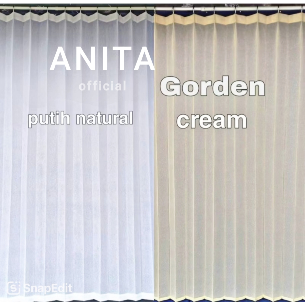 VITRASE GORDEN POLOS VITRASE PLISKET GORDEN TRANSPARAN MOTIF SALJU